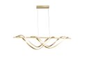 Ver imagem 1 de Pendente Moderno Dourado 100cm Led 43w 3000k Bivolt 14582-pl