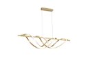 Ver imagem 2 de Pendente Moderno Dourado 100cm Led 43w 3000k Bivolt 14582-pl