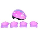 Ver imagem 4 de Patins Feminino Roller Infantil Rosa Borboleta Kit Proteção Unitoys Tam 30-33