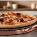 Ver imagem 2 de Forma de Pizza Pedra Sabão Mini 22 Cm (cobre) - São José