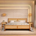 Ver imagem 2 de Cama King Madeira Maciça Rattan Palhinha Estrado Incluso Freijó Cefira Idimex