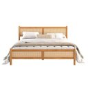 Ver imagem 7 de Cama King Madeira Maciça Rattan Palhinha Estrado Incluso Freijó Cefira Idimex