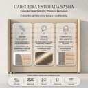 Ver imagem 5 de Cabeceira Estofada para Cama Box Casal Padrão Sasha 140cm Moderna Bouclê Bege - Desk Design