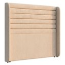 Ver imagem 7 de Cabeceira Estofada para Cama Box Casal Padrão Sasha 140cm Moderna Bouclê Bege - Desk Design