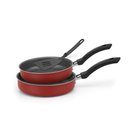 Ver imagem 1 de Kit Frigideira Antiaderente Reta com Espátula - Vermelho
