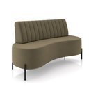 Ver imagem 5 de Sofá Living Decorativo 2 Lugares 1,35m Katara Veludo Castor G33 - Gran Belo