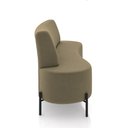 Ver imagem 6 de Sofá Living Decorativo 2 Lugares 1,35m Katara Veludo Castor G33 - Gran Belo