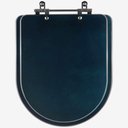 Ver imagem 1 de Assento Sanitário Mdf Carrara Azul Degrade para Vaso Deca