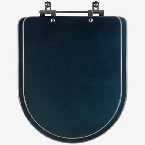 Assento Sanitário Mdf Carrara Azul Degrade para Vaso Deca