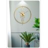 Relógio De Parede 3d Dourado Metal Design Europeu 50cm - 7