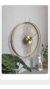 Ver imagem 3 de Relógio De Parede 3d Dourado Metal Design Europeu 50cm