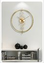 Ver imagem 6 de Relógio De Parede 3d Dourado Metal Design Europeu 50cm