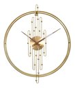 Ver imagem 2 de Relógio De Parede 3d Dourado Metal Design Europeu 50cm