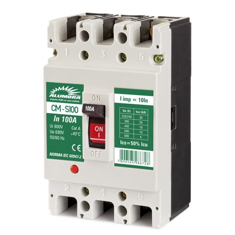 Disjuntor Tripolar em Caixa Moldada 16a Alumbra