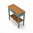 Ver imagem 5 de Aparador com 1 Gaveta Clássico Pequeno MDF Montado Ecomem Prateleira Verde Musgo - Imbuia