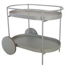 Ver imagem 1 de Carrinho para Bar Niall Aluminium com Rodas Recouro Fendi 90cm - 67717