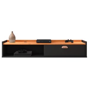 Rack Tv Smart Suspenso Home Decor 1 Porta Nicho Decoração Sala Quarto Compacto 1.20 - Rpm Móveis