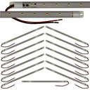 Ver imagem 4 de Kit 15 Peças Barra Led Régua Multiuso Freezer 7w Ip67 590mm:110v/branco Quente