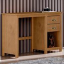 Ver imagem 2 de Mesa Escrivaninha Madeira Maciça 110 Cm 9138 Freijo Milani Store