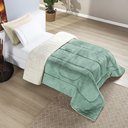 Ver imagem 2 de Coberdrom Sherpa e Flannel Everest Solteiro Manta Alta 150g 01 Peça - Alecrim