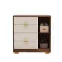 Ver imagem 3 de Cômoda Quarto 4 Gavetas 93cm Sapateira Organizadora Rubi V01 - D'rossi