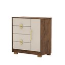 Ver imagem 2 de Cômoda Quarto 4 Gavetas 93cm Sapateira Organizadora Rubi V01 - D'rossi