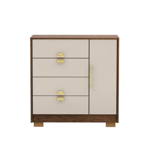 Cômoda Quarto 4 Gavetas 93cm Sapateira Organizadora Rubi V01 - D'rossi