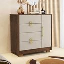 Ver imagem 7 de Cômoda Quarto 4 Gavetas 93cm Sapateira Organizadora Rubi V01 - D'rossi