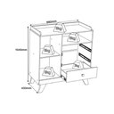 Ver imagem 4 de Quarto de Bebê Completo Confete 3 Peças (1 Guarda Roupa + 1 Berço + 1 Cômoda) Qi57 Branco-