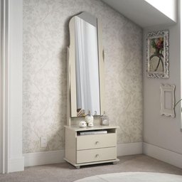 Toucador Espelho Gavetas Estiva Off White - 2