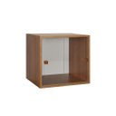 Ver imagem 1 de Armário Kit 44 Freijó com Portas de Correr Acrílico e Puxador Montante Natural