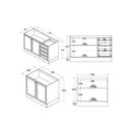 Ver imagem 4 de Armário de Cozinha Completo Ditália Berlim 5 Peças Cv/br B5