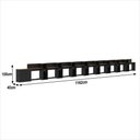 Ver imagem 7 de Conjunto de Escritório Smart 8 Livreiro 1 Buffet e 9 Mesas 90cm - Preto e Cedro