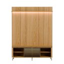Ver imagem 1 de Rack com Painel para TV até 85" 1 Prateleira 1 Porta Vidro Reflecta e LED Lincoln Float 178cm –