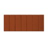 Cabeceira Modulada Estofada Adesiva 1 Módulo em Tiras 20x60cm Terra Cota - 2
