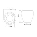 Ver imagem 3 de Vaso Redondo Rústico 40cm x 39cm Japi