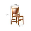 Ver mais imagens de Conj Mesa Mariah C/ 4 Cadeiras Madeira Maciça Ripada