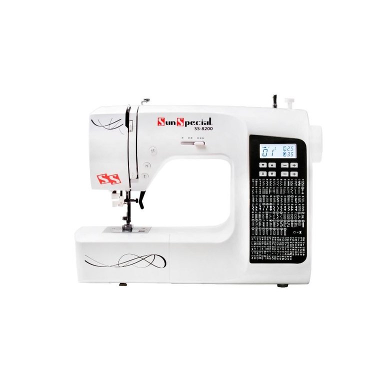 Máquina Costura Doméstica Ss-8200 Autovolt Eletrônica Preta - Sun Special