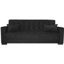 Ver imagem 6 de Sofá Cama 3 Lugares Jobim Suede - Doce Sonho Móveis SOFÁ CAMA SOFÁ 3 LUGARES Preto
