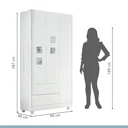 Ver imagem 7 de Quarto de Bebê Completo com Guarda-Roupa 3 Portas, Cômoda e Berço Mini Cama Allegra Espresso Móveis
