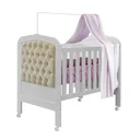 Ver imagem 3 de Quarto de Bebê Completo com Guarda-Roupa 3 Portas, Cômoda e Berço Mini Cama Allegra Espresso Móveis