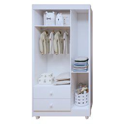 Quarto de Bebê Completo 100% MDF com Guarda Roupa 3 Portas, Cômoda e Berço Mini Cama Life Espresso Móveis - 19