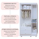 Ver imagem 5 de Quarto de Bebê Completo 100% MDF com Guarda Roupa 3 Portas, Cômoda e Berço Mini Cama Life