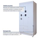 Ver imagem 4 de Quarto de Bebê Completo 100% MDF com Guarda Roupa 3 Portas, Cômoda e Berço Mini Cama Life Espresso Móveis