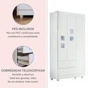 Ver imagem 4 de Quarto de Bebê Completo 100% MDF com Guarda Roupa 3 Portas, Cômoda e Berço Life Espresso Móveis