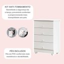 Ver imagem 6 de Quarto de Bebê Completo 100% MDF com Guarda Roupa 3 Portas, Cômoda e Berço Life Espresso Móveis