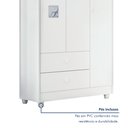 Ver imagem 5 de Quarto de Bebê Completo 100% MDF com Guarda Roupa 3 Portas, Cômoda e Berço Life Espresso Móveis