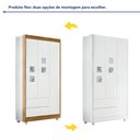 Ver imagem 3 de Quarto de Bebê Completo 100% MDF com Guarda Roupa 3 Portas, Cômoda e Berço Life Espresso Móveis