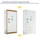 Ver imagem 3 de Quarto de Bebê Completo 100% MDF com Guarda Roupa 3 Portas, Cômoda e Berço Life Espresso Móveis Branco
