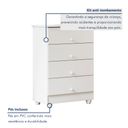 Ver imagem 7 de Quarto de Bebê Completo 100% MDF com Guarda Roupa 3 Portas, Cômoda e Berço Life Espresso Móveis Branco